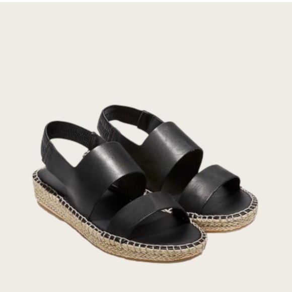 Cole Haan Black Sandals with Gold Accents - Picture 14 of 14